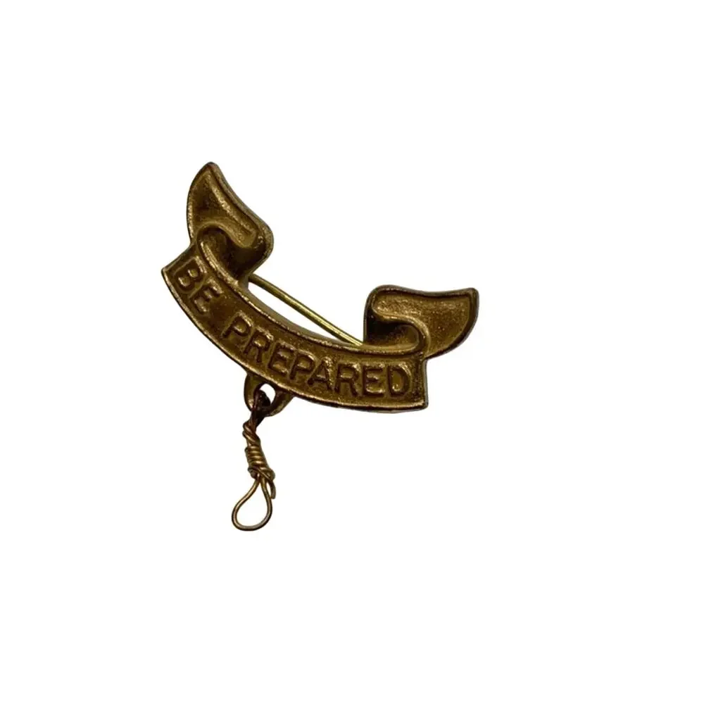 Boy scouts be prepared goldtone pin